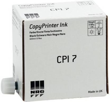 TECHNART CPI 7 Black INK 600 ml for use in Riso Gestetner CopyPrinter Black Ink Cartridge White Ink Cartridge