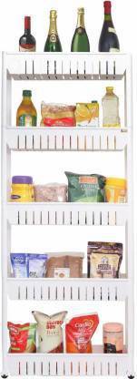 AKMNI Kichen Cabinet 5 selve Plastic Kitchen Trolley