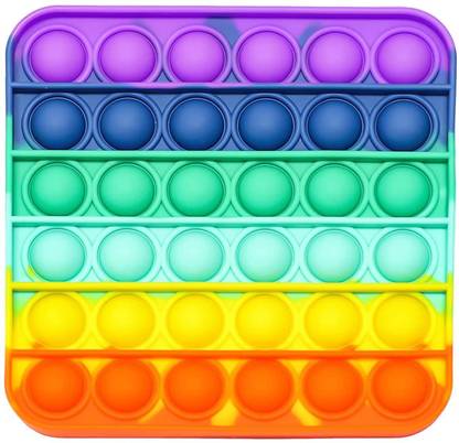 Kids Mandi Pop It Bubble Square Shape Fidget Toy