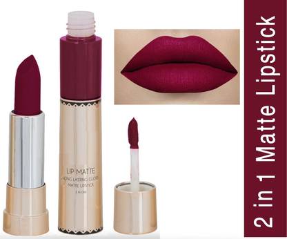 tanvi27 2 in 1 long Lasting Matte Lipstick, Matte Finish