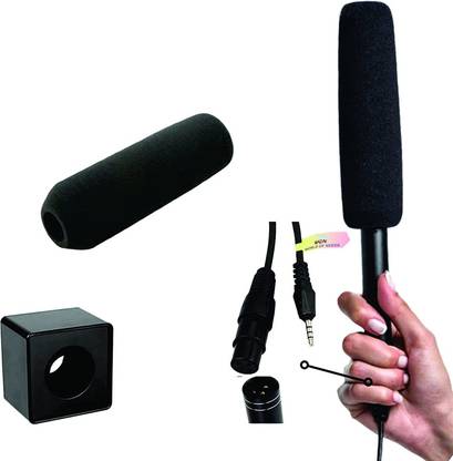 WON Smart Mic Shotgun Condenser Microphone to Interview for Mobile Phone (Black) Microphone