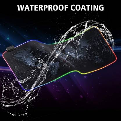 Urban Infotech RGB Gaming Mouse Pad Large Extended LED Keyboard Mat 14 Light Modes (90X40 cm) Non Slip Base Mousepad