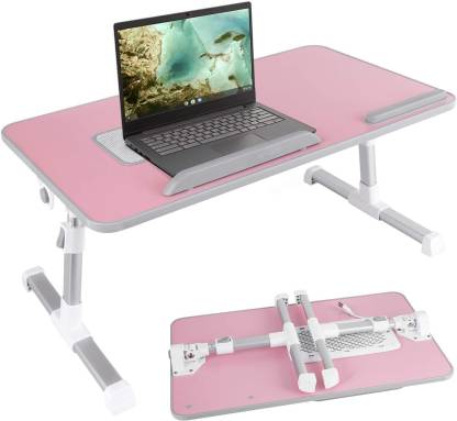 Bestor Laptop Stand Ajustable Angle &Height Portable Table with Cooling Fan Office Desk Wood Portable Laptop Table