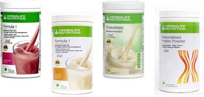 HERBALIFE Formula 1 Shake Rose Kheer & Banana + Shake Mate + Protein Powder 400Gram Protein Shake