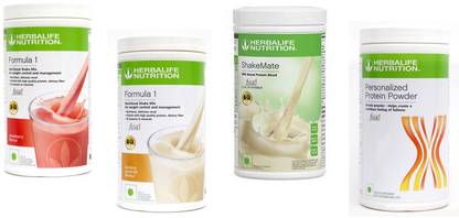 HERBALIFE Formula 1 Shake Strawberry & Banana + Shake Mate + Protein Powder 400Gram Protein Shake