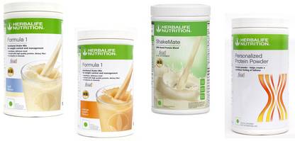 Herbalife Nutrition FORMULA-1 SHAKE KULFI-500+MANGO-500+PP-400+SHAKEMATE-500 Whey Protein