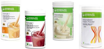 Herbalife Nutrition FORMULA-1 SHAKE ORANGE-500+ROSEKHEER-500+PP-400+SHAKEMATE-500 Whey Protein
