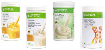 Herbalife Nutrition FORMULA-1 SHAKE MANGO-500+BANANA-500+PP-400+SHAKEMATE-500 Whey Protein