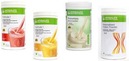 HERBALIFE Formula 1 Shake Strawberry & Mango + Shake Mate + Protein Powder 400Gram Protein Shake