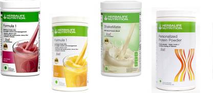 HERBALIFE Formula 1 Shake Rose Kheer & Mango + Shake Mate + Protein Powder 400Gram Protein Shake