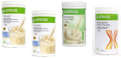 Herbalife Nutrition FORMULA-1 SHAKE KULFI-500+KULFI-500+PP-400+SHAKEMATE-500 Whey Protein