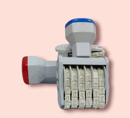 BRIZEM Number Stamp (Incl. ?, Kg, Gm, No.) - 6 Digits Without Pad/Manual/Rolling number rolling