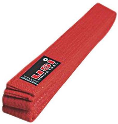 USI UNIVERSAL Karate Belt Martial Arts Waist Belt Coloured 280cm RED Colors Abdominal Belt