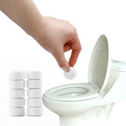 UKR SALES 12 Toilet Bowl Cleaner Tablets,Toilet Deodorizer Bathroom Cleaner Tablet Herbal Herbal Rim Block