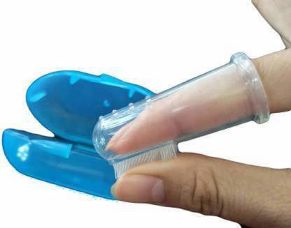 Jariso Silicone Baby Newborn Infant Finger Soft Toothbrush with caseXV (Pack of 1) Soft Toothbrush