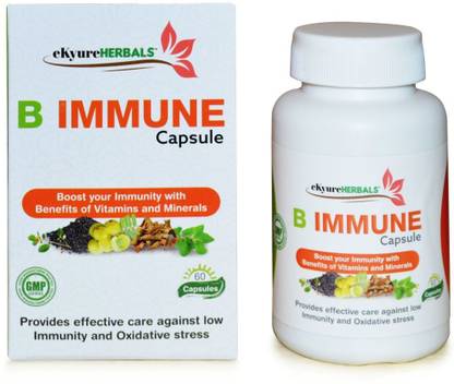Ekyure Herbals B Immune Capsule |Stress Relieving & Immunity Booster