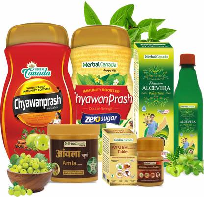 Herbal Canada Immunity Booster kit with Chyawanprash 5 Combo kit