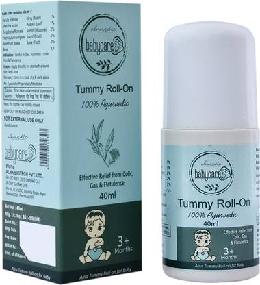 ALNAVEDIC TUMMY ROLL ON EFFECTIVE RELEIF FROM COLIC, GAS AND FLATULENCE