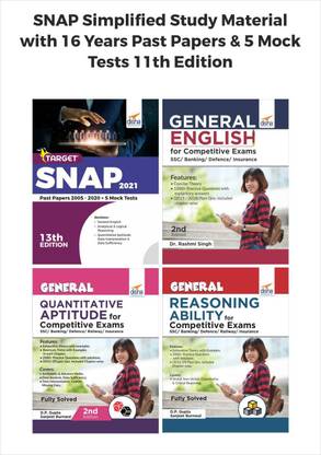 Snap Simplified Study Material with 16 Years Past Papers & 5 Mock Tests