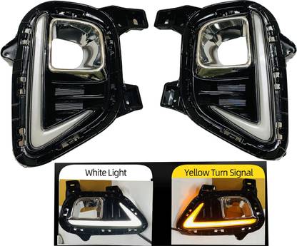 Autofasters Day Running Matrix Led Lights with Indicator for Kia Sonet Car Fancy Lights