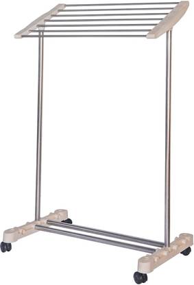 Rhydon Mobile Towel Rack Floor-Standing Foldable Balcony Towel Stand mobile cloth stand Towel Holder