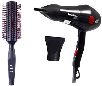 HINSHITSHU High Quality Roller Comb With Professional Hair Dryer CH 2800 ( 2000 w ) with 2 Speed Hot & Cold