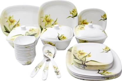 Florida Pack of 34 Melamine Dinner Set