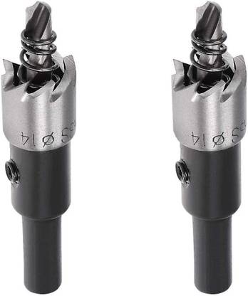 uptodatetools 14mm HSS Hole Saw Cutter Drill Bit Metal Stainless Steel Wood Aluminum?2 Pcs?