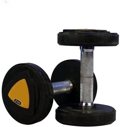 LCARNO Triangle Bouncer (5kg X 2= 10KG) Dumbbells Fixed Weight Dumbbell
