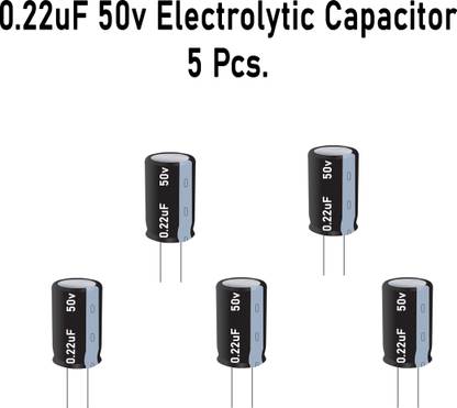 ANTRI-MAX 0.22uF / 50V Electrolytic Capacitor Electronic Components Electronic Hobby Kit