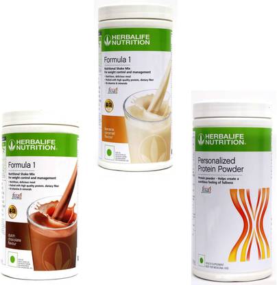 HERBALIFE FORMULA1 CHOCOLATE WITH FORMULA1BANANA WITH PROTIEN POWDER 400G Nutrition Drink