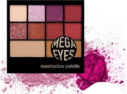 manasona party makeup or casual makeup look 10 color eye shadow palette . 14.3 g