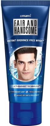 FAIR AND HANDSOME Instant Radiance Facewash|Pro-Peptide|Washes of Fine Pollutants Face Wash