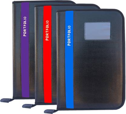 Kopila PU Leather 20 Leefs Office Document,certificate,Confrence,Zipper File Folder