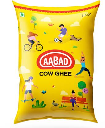 AABAD Cow Ghee 1 L Pouch Price in India - Buy AABAD Cow Ghee 1 L Pouch ...