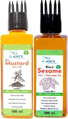 ANI'S Black sesame & Mustard Oil for Natural Conditoner Hair Oil