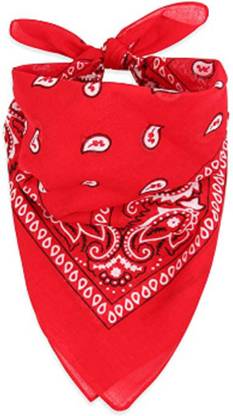 CozyFox RED- Unisex Bandana For All Ages - 20" x 20" ["Red"] Handkerchief