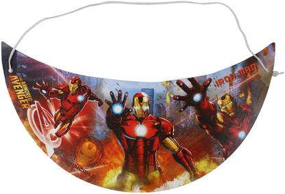 ITSY Bitsy Iron Man Visor with Elastic Band, 250GSM, 10pc
