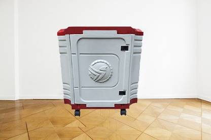 POWEREST Inverter Trolley with Door and wheels for tall tubular battery Trolley for Inverter and Battery
