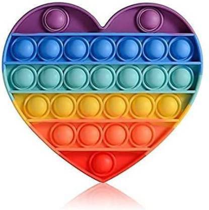 OANGO Kids Silicone Pop It Fidget Toy, Push Pop Bubble Fidget Toy Stress Relief Toy