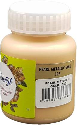 Fevicryl Acrylic Colour (100 Ml) Pearl Metallic Gold (Set of 1)