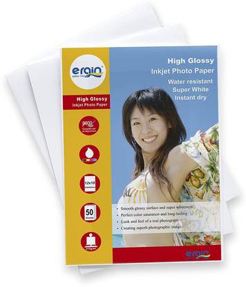 Ergin High Glossy Photo Paper Unruled 12x18 210 gsm Photo Paper