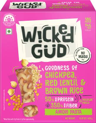WickedGud Amori Pasta | Maida Free | Vegan | Gluten Free | High Protein Pasta