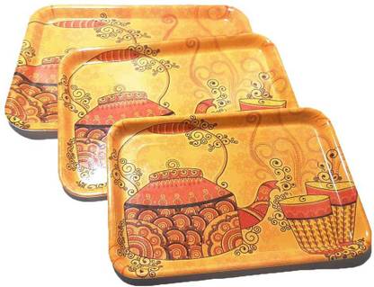 BO World Melamine Tray Set of 3 The Tea Boiler Tray
