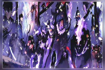 Anime Solo Leveling Sung Jin Woo Hd Matte Finish Poster Paper Print