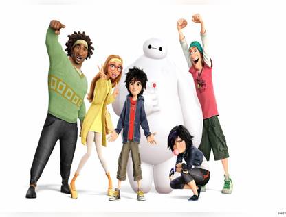 Big Hero Movies Animated Movies Cartoons Matte Finish Poster Paper Print