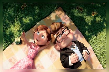 Movie Up Carl Fredricksen Ellie Fredricksen Matte Finish Poster Paper Print