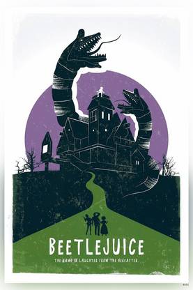 Tim Burton S Beetlejuice Michael Keaton Minimalist Matte Finish Poster Paper Print