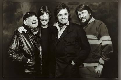 The Highwaymen Johnny Cash Photo Country Western Music Matte Finish Poster Paper Print