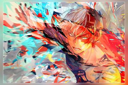 Boku No Hero Academia Todoroki Sh C Dto Matte Finish Poster Paper Print